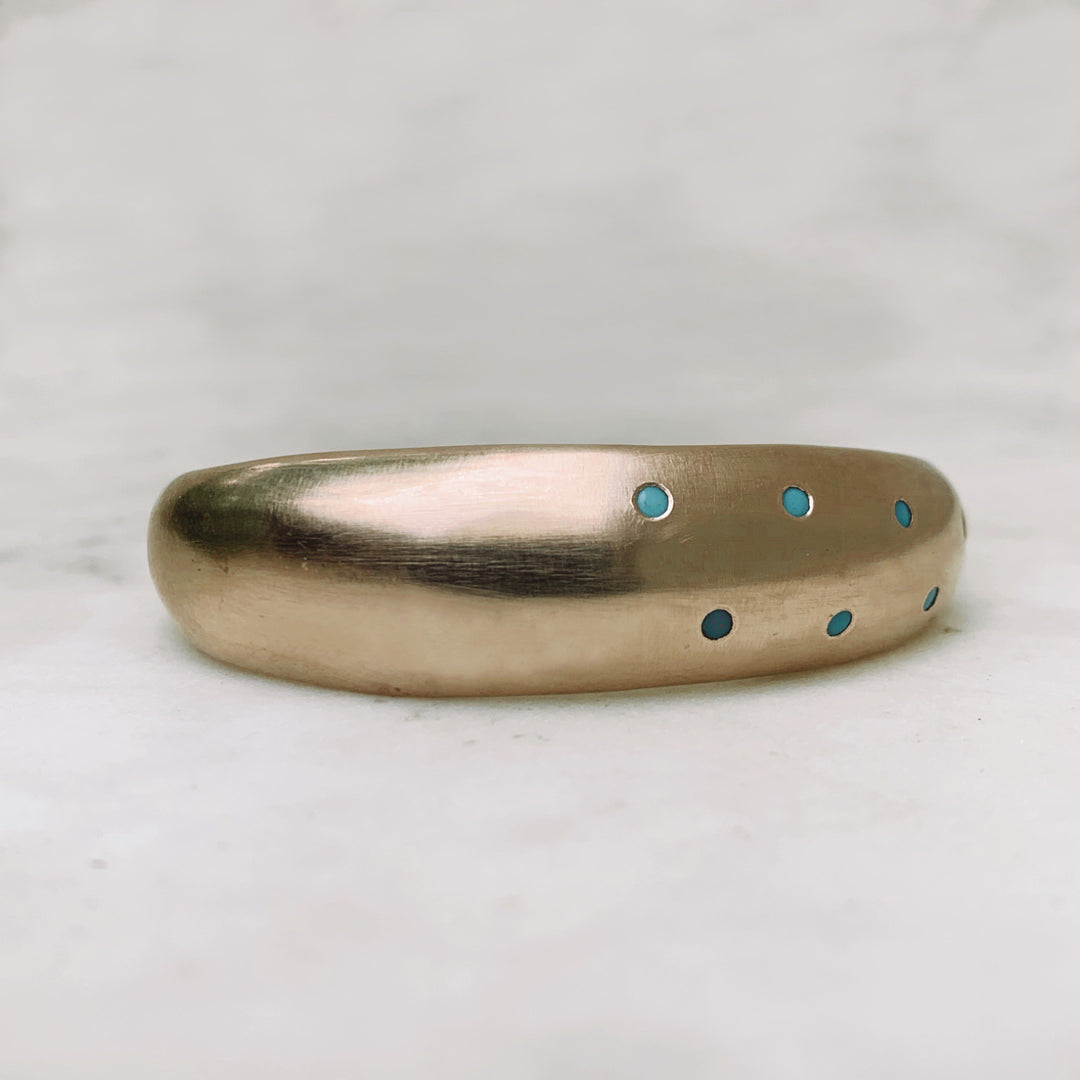 THE AMANDA CUFF — 7 TURQUOISE STONES - MIMOSA Handcrafted Jewelry