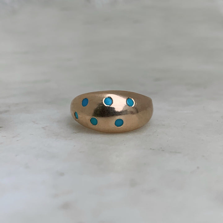 THE AMANDA RING — 6 TURQUOISE STONES - MIMOSA Handcrafted Jewelry