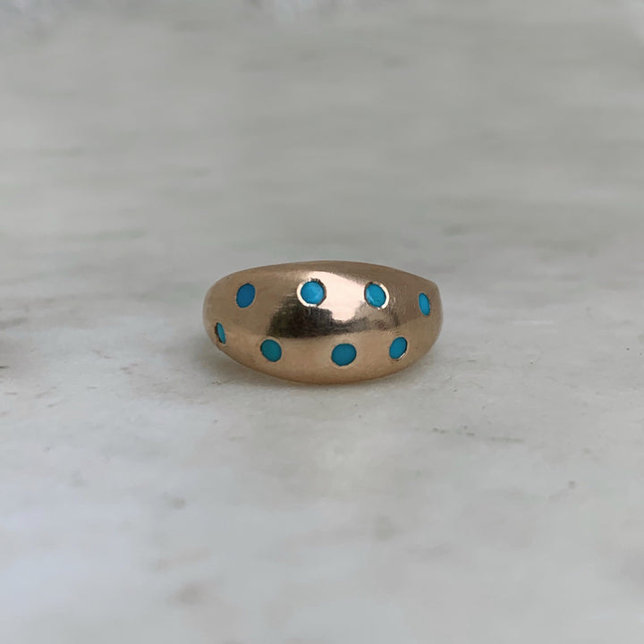 THE AMANDA RING — 8 TURQUOISE STONES - MIMOSA Handcrafted Jewelry