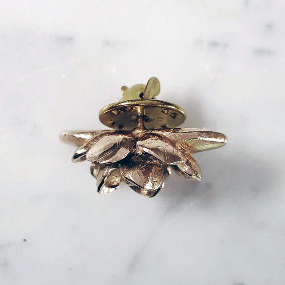 MAGNOLIA TIE/LAPEL PIN - MIMOSA Handcrafted Jewelry