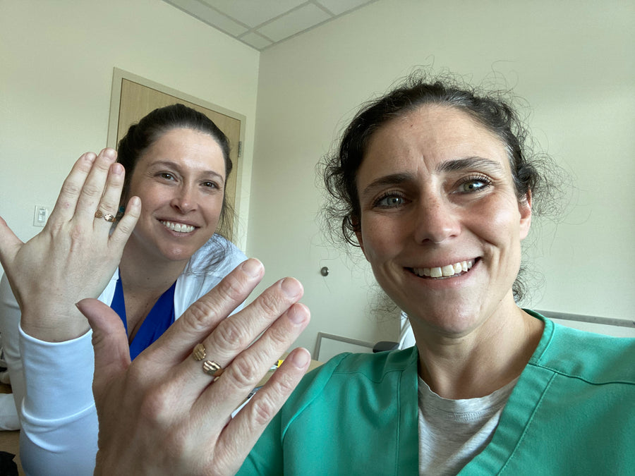 HUG RING MIMOSA Handcrafted