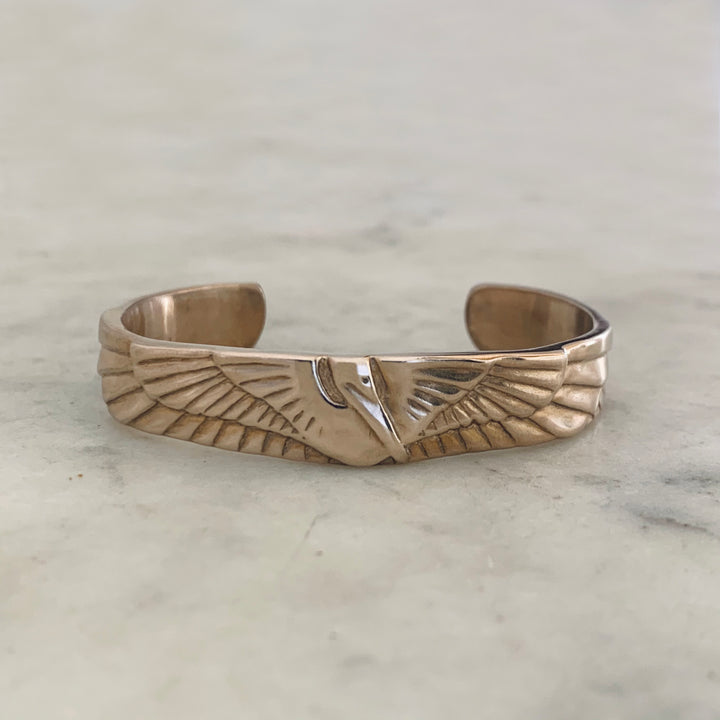 Bronze Petite Pelican Cuff Bracelet - MIMOSA Handcrafted Jewelry